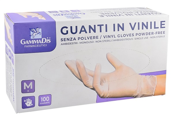 GUANTI VINILE SENZA POLVERE SMALL 100 PEZZI GAMMADIS - Farmacia Dott. Pasquale Russo