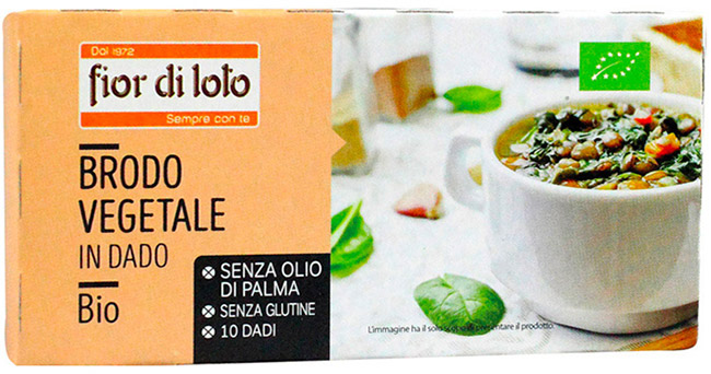 BRODO VEGETALE DADO SENZA PALMA SENZA GLUTINE 100 G - Farmacia Dott. Pasquale Russo