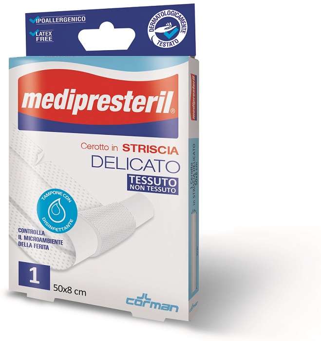 CEROTTO IN STRISCIA MEDIPRESTERIL FLESSIBILE 50X8CM - Farmacia Dott. Pasquale Russo