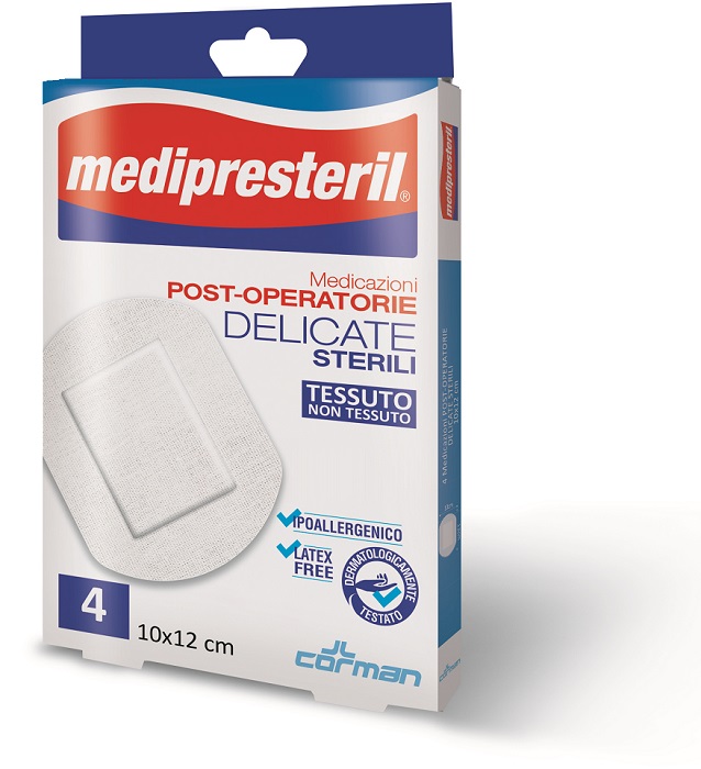 MEDICAZIONE POST OPERATORIA MEDIPRESTERIL DELICATA TNT 10X12CM 5 PEZZI - Farmacia Dott. Pasquale Russo