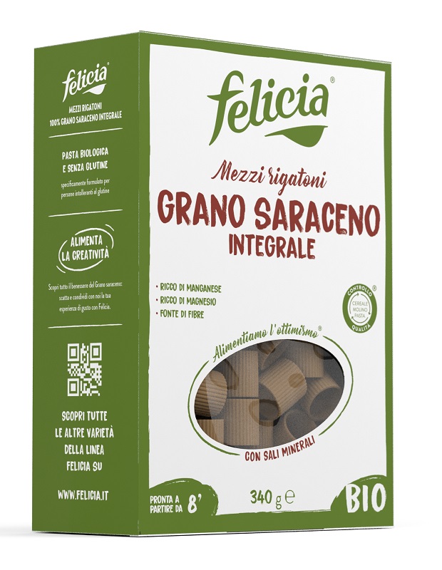 FELICIA BIO SARACENO MEZZI RIGATONI 340 G - Farmacia Dott. Pasquale Russo