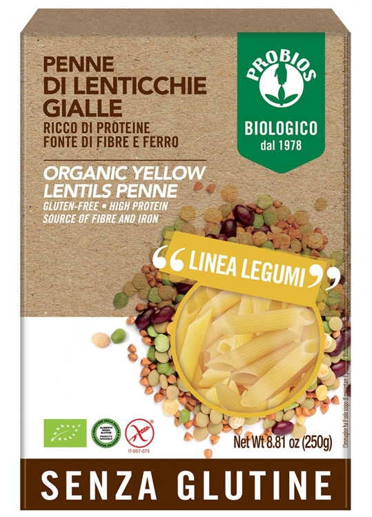 PROBIOS PENNE LENTICCHIE GIALLE 250 G - Farmacia Dott. Pasquale Russo