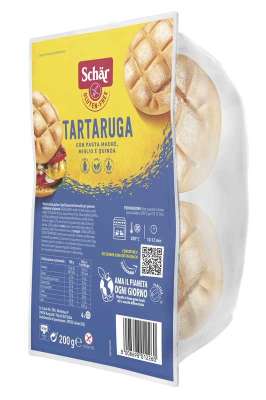 SCHAR TARTARUGA PANE SENZA LATTOSIO 200 G - Farmacia Dott. Pasquale Russo