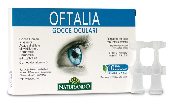 OFTALIA GOCCE OCULARI MONODOSE 2 STRIP DA 5 FIALE DA 0,5 ML - Farmacia Dott. Pasquale Russo