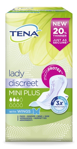 PANNOLONE SAGOMATO TENA DISCREET MINI PLUS WINGS 16 PEZZI - Farmacia Dott. Pasquale Russo