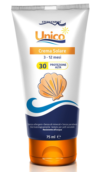 UNICO CREMA SOLARE 3-12 MESI PROTEZIONE ALTA SPF 30+ 75 ML - Farmacia Dott. Pasquale Russo