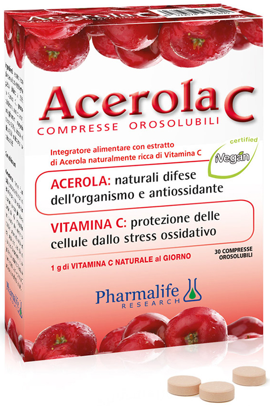 ACEROLA C 30 COMPRESSE OROSOLUBILI - Farmacia Dott. Pasquale Russo