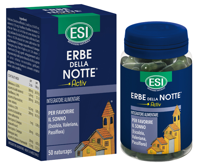 ESI ERBE DELLA NOTTE ACTIV 50 CAPSULE - Farmacia Dott. Pasquale Russo