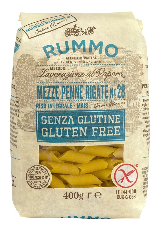 RUMMO MEZZE PENNE RIGATE N28 RISO INTEGRALE E MAIS 400 G - Farmacia Dott. Pasquale Russo