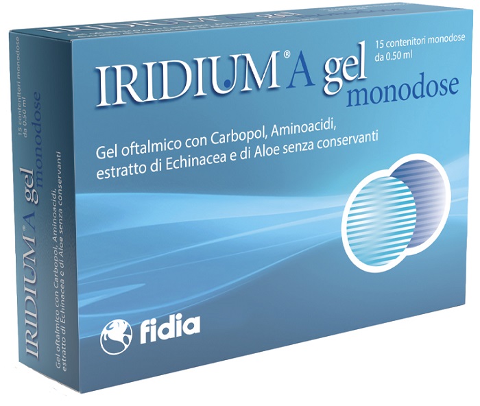 IRIDIUM A GEL OFTALMICO MONODOSE 15 CONTENITORI DA 0,50 ML - Farmacia Dott. Pasquale Russo