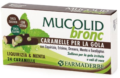 MUCOLID BRONC MENTA & LIQUIRIZIA 24 CARAMELLE - Farmacia Dott. Pasquale Russo