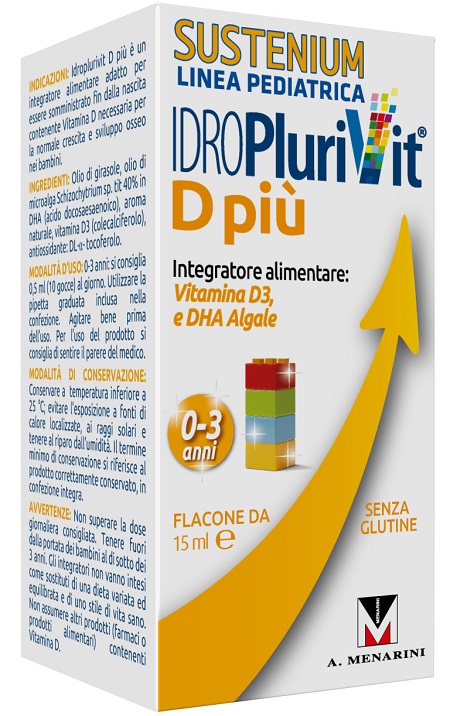 IDROPLURIVIT D+ SUSTENIUM 15 ML - Farmacia Dott. Pasquale Russo