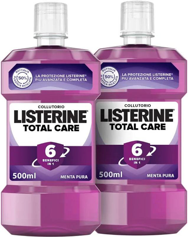 LISTERINE TOTAL CARE ZERO 2 PEZZI 500 ML - Farmacia Dott. Pasquale Russo
