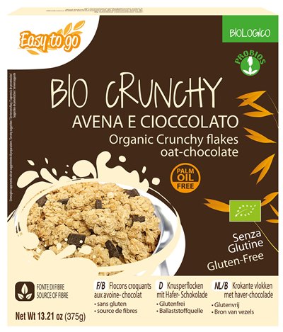 EASY TO GO BIO CRUNCHY AVENA E CIOCCOLATO 375 G - Farmacia Dott. Pasquale Russo