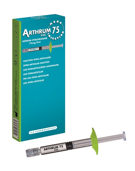 SIRINGA INTRA-ARTICOLARE ARTHRUM VISC 75 MONO INJECTION ACIDO IALURONICO 3 ML - Farmacia Dott. Pasquale Russo