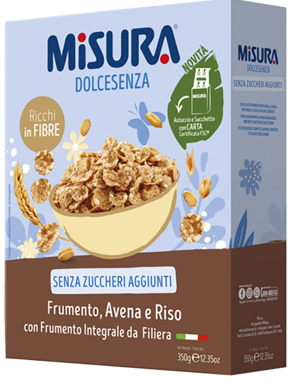 MISURA FIOCCHI DOLCE SENZA INTEGRALI 350 G - Farmacia Dott. Pasquale Russo