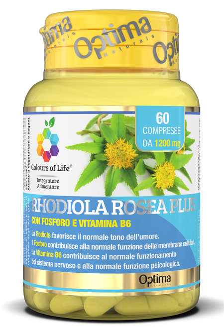COLOURS OF LIFE RHODIOLA ROSEA PLUS 60 COMPRESSE 1200 MG - Farmacia Dott. Pasquale Russo