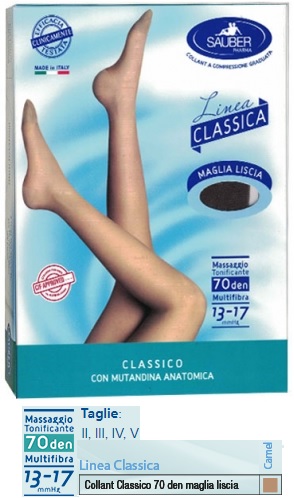 SAUBER CLASSICO COLLANT 70 DENARI MAGLIA LISCIA CAMEL 5 - Farmacia Dott. Pasquale Russo