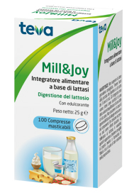 MILL&JOY TEVA 100 COMPRESSE MASTICABILI - Farmacia Dott. Pasquale Russo