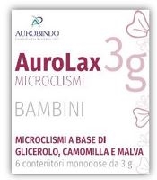 MICROCLISMI PER BAMBINI AUROLAX 6 CONTENITORI 3 G - Farmacia Dott. Pasquale Russo