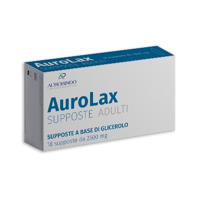 SUPPOSTE AUROLAX GLICEROLO 2500 MG 18 SUPPOSTE - Farmacia Dott. Pasquale Russo