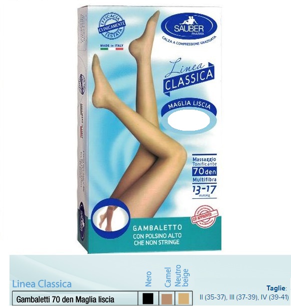 SAUBER GAMBALETTO MAGLIA LISCIA 140 DENARI BEIGE 4 - Farmacia Dott. Pasquale Russo