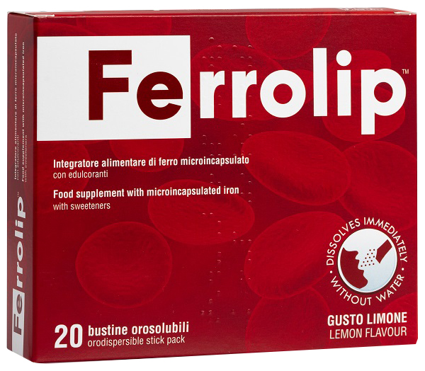 FERROLIP 20 BUSTINE OROSOLUBILI GUSTO LIMONE - Farmacia Dott. Pasquale Russo