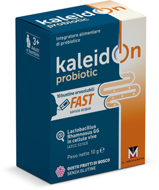 KALEIDON PROBIOTIC FAST FRUTTI DI BOSCO 10 BUSTE OROSOLUBILI - Farmacia Dott. Pasquale Russo