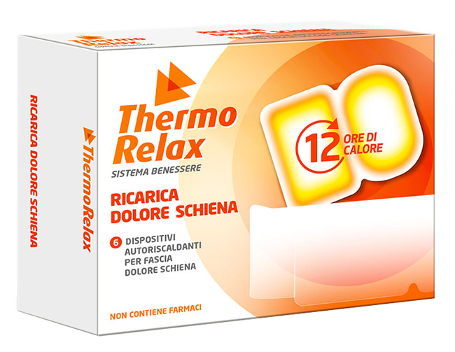 THERMORELAX RICARICA PER FASCIA DOLORE LOMBARE 6 DISPOSITIVI AUTORISCALDANTI - Farmacia Dott. Pasquale Russo