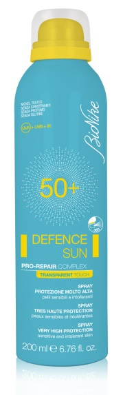 BIONIKE DEFENCE SUN SPRAY TRANSPARENT TOUCH SPF 50+ 200 ML - Farmacia Dott. Pasquale Russo