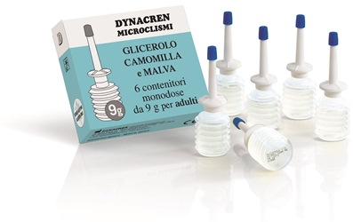 DYNACREN MICROCLISMI CAMOMILLA E MALVA 6 PEZZI DA 9 G PER ADULTI - Farmacia Dott. Pasquale Russo