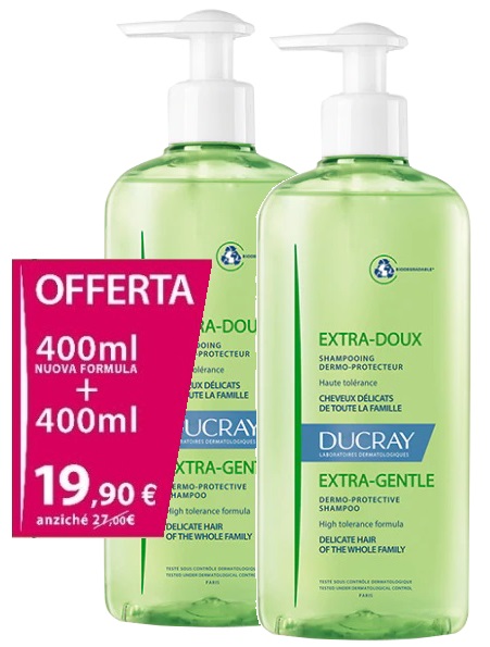 EXTRA DELICATO SHAMPOO DERMOPROTETTIVO 400 ML BIPACK - Farmacia Dott. Pasquale Russo