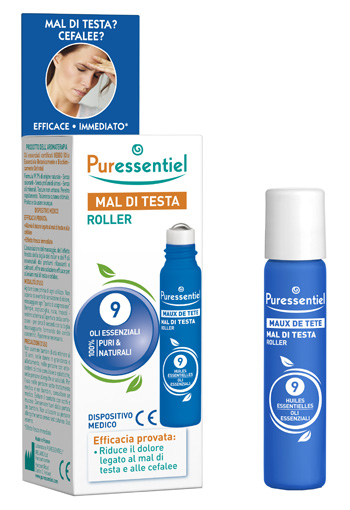 PURESSENTIEL ROLLER MAL DI TESTA AI 9 OLI ESSENZIALI 5 ML - Farmacia Dott. Pasquale Russo