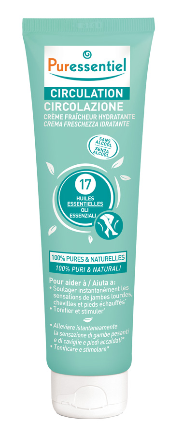 PURESSENTIEL CREMA CIRCOLAZIONE FRESCHEZZA IDRATANTE GAMBE EI STANCHI 100 ML - Farmacia Dott. Pasquale Russo