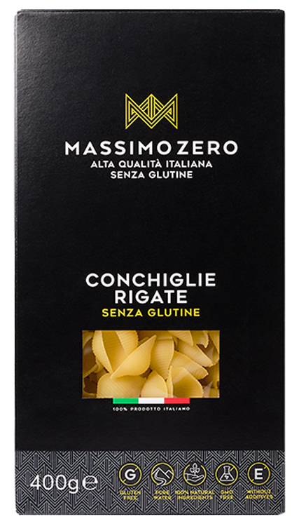 MASSIMO ZERO CONCHIGLIE RIGATE 400 G - Farmacia Dott. Pasquale Russo