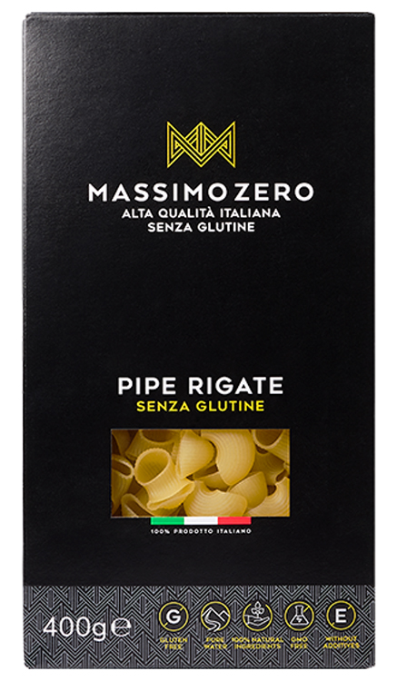 MASSIMO ZERO PIPE RIGATE 400 G - Farmacia Dott. Pasquale Russo