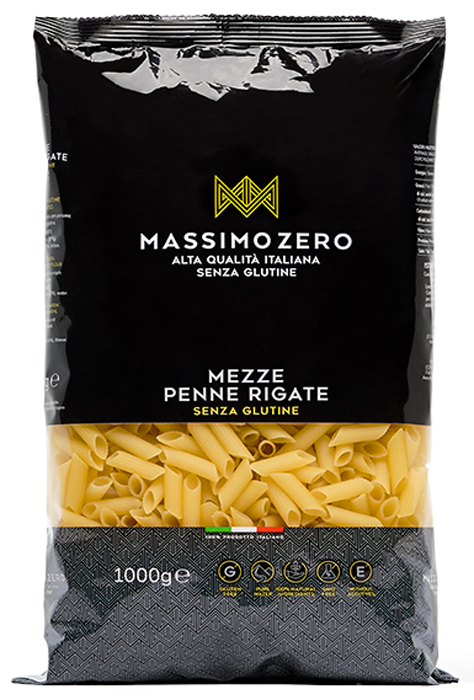 MASSIMO ZERO MEZZE PENNE RIGATE 1 KG - Farmacia Dott. Pasquale Russo