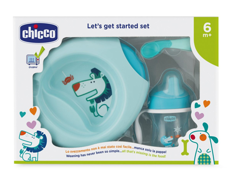 CHICCO SET PAPPA 6 MESI+ AZZURRO - Farmacia Dott. Pasquale Russo