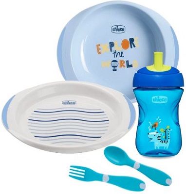 CHICCO SET PAPPA 12 MESI+ AZZURRO - Farmacia Dott. Pasquale Russo