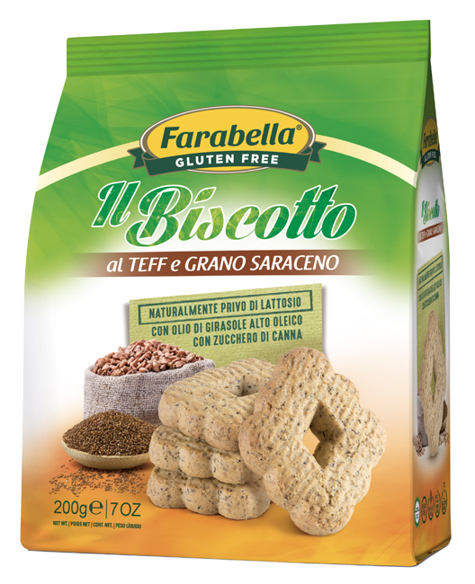 FARABELLA IL BISCOTTO AL TEFF E GRANO SARACENO 200 G - Farmacia Dott. Pasquale Russo