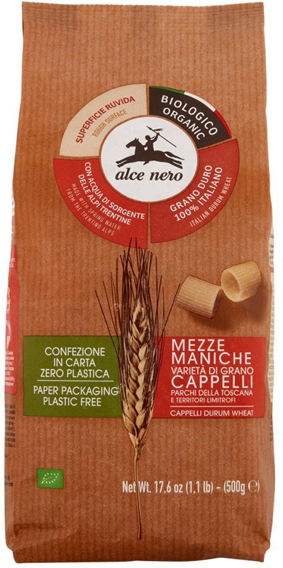 MEZZE MANICHE DI SEMOLA SENATORE CAPPELLI PARCHI TOSCANI BIO 500 G - Farmacia Dott. Pasquale Russo