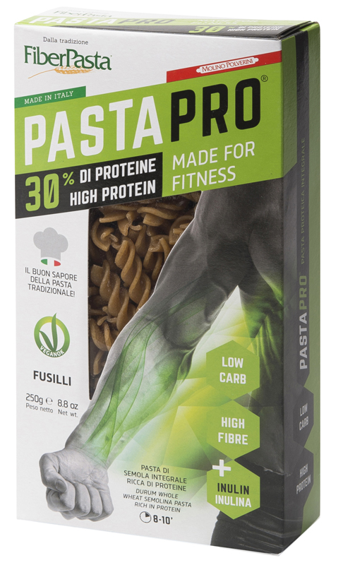 PASTAPRO FUSILLI INTEGRALI 30% PROTEINE 250 G - Farmacia Dott. Pasquale Russo