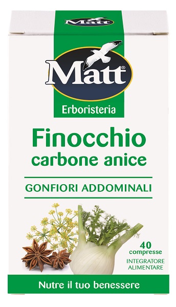 MATT ERBORISTERIA FINOCCHIO CARBONE ANICE 40 COMPRESSE - Farmacia Dott. Pasquale Russo