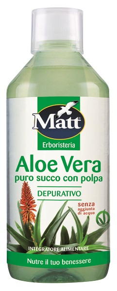 MATT ERBORISTERIA ALOE VERA PURA DEPURATIVO 500 ML - Farmacia Dott. Pasquale Russo
