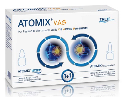 ATOMIX VAS KIT PER IGIENE FUNZIONALE DELLE VIE AEREE SUPERIORI ATOMIC WAVE + SPRAY - Farmacia Dott. Pasquale Russo
