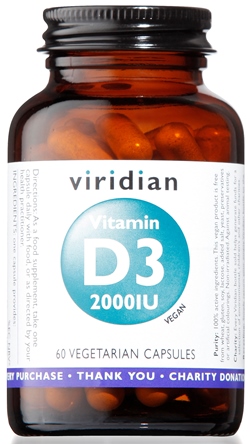 VIRIDIAN VITAMIN D3 2000IU 60CPS - Farmacia Dott. Pasquale Russo