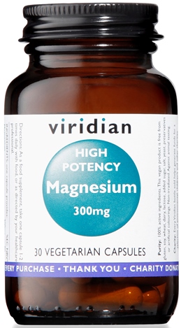 VIRIDIAN MAGNESIUM 300MG HIGH POTENCY 30 CAPSULE VIRIDIAN MAGNESIO SUPERIORE ALTA CONCENTRAZIONE - Farmacia Dott. Pasquale Russo