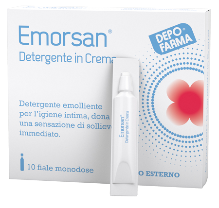 EMORSAN DETERGENTE IN CREMA 10 FIALE MONODOSE DA 3,5 ML - Farmacia Dott. Pasquale Russo