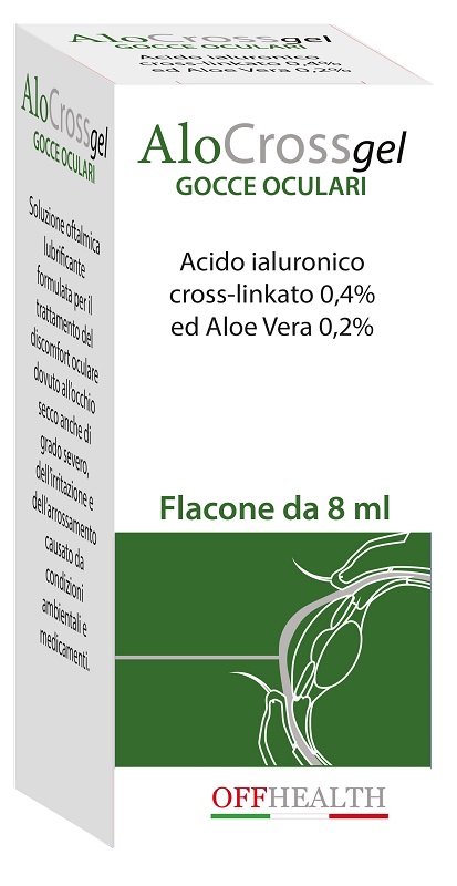 ALOCROSS GOCCE OCULARI ACIDO IALURONICO CROSS-LINKATO 0,2% E ALOE VERA 8 ML - Farmacia Dott. Pasquale Russo