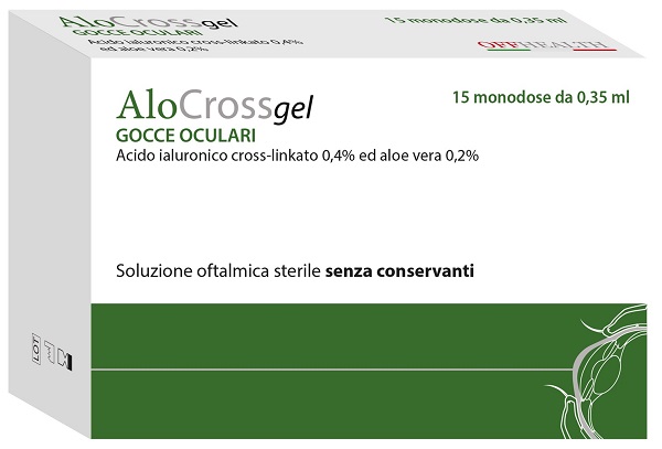ALOCROSS SOLUZIONE OFTALMICA ACIDO IALURONICO CROSS-LINKATO 0,2% E ALOE VERA 15 MONODOSE DA 0,35 ML - Farmacia Dott. Pasquale Russo